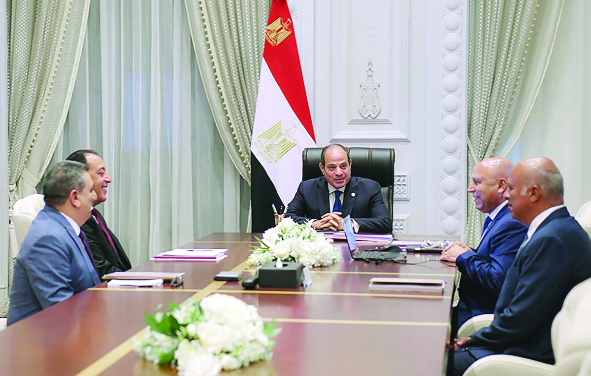 السيسي خلال اجتماع مع قيادات حكومية