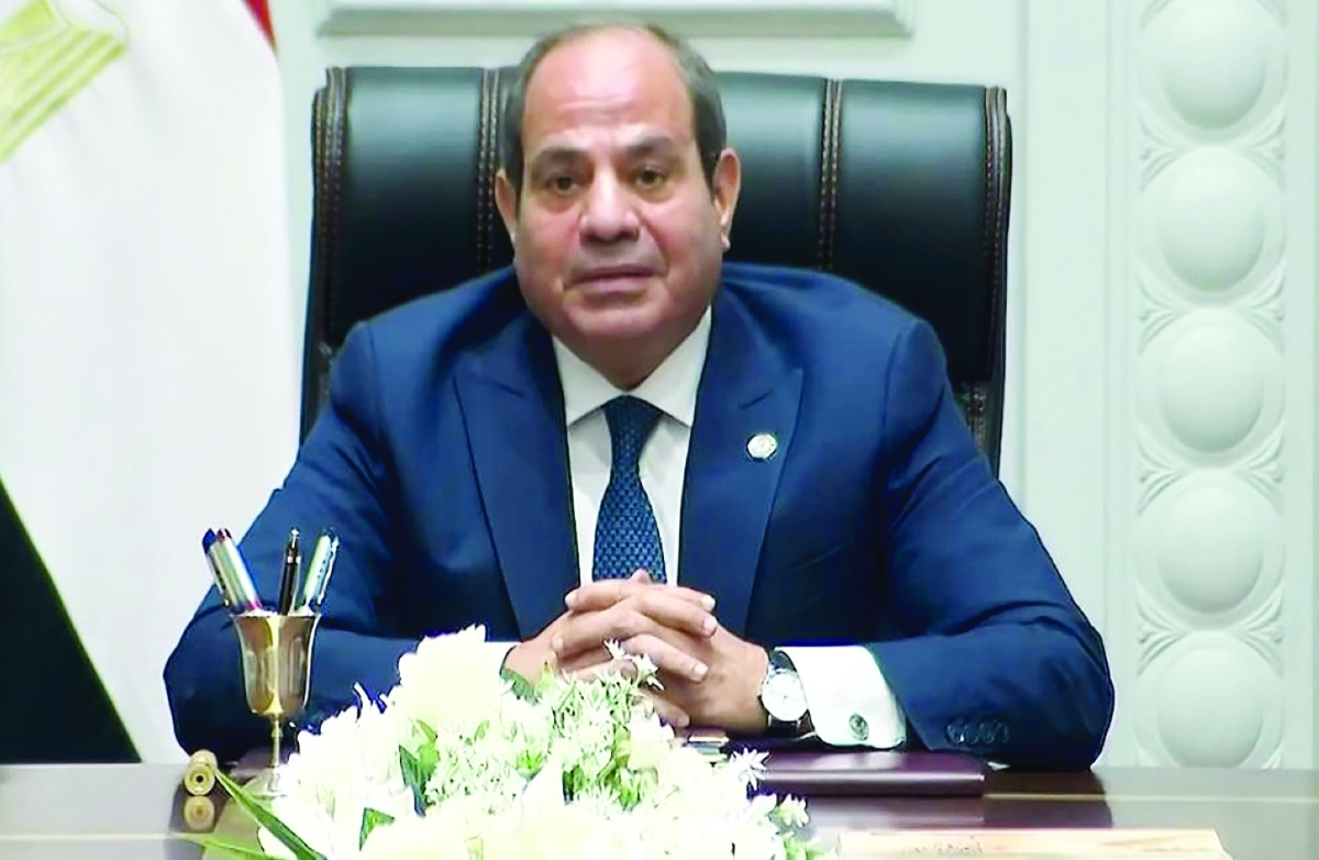 السيسي يتحدث عن أوضاع غزة