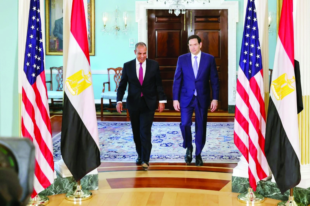 روبيو مستقبلاً عبدالعاطي في واشنطن