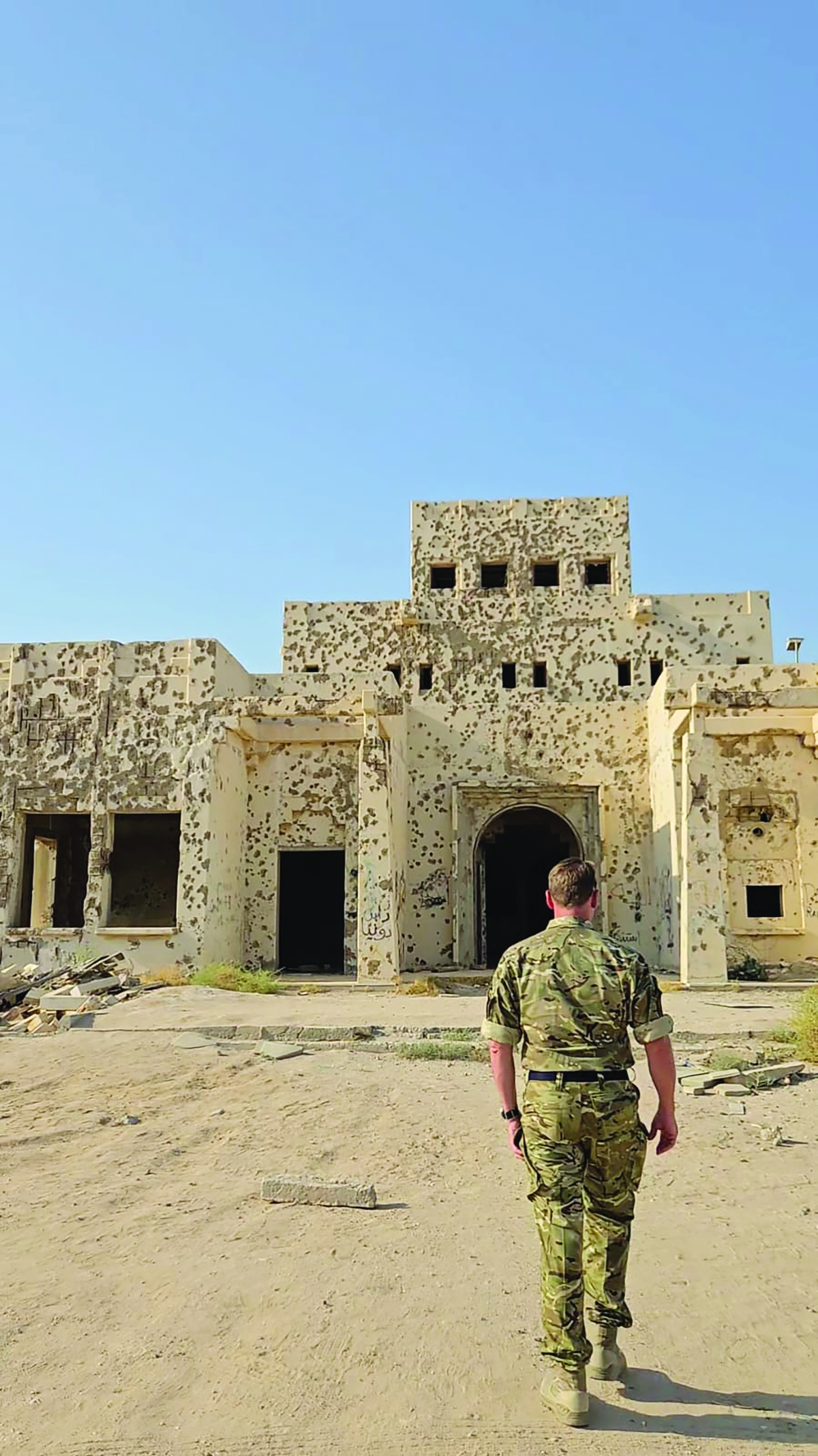 


آثار الرصاص واضحة في أحد أبنية فيلكا 