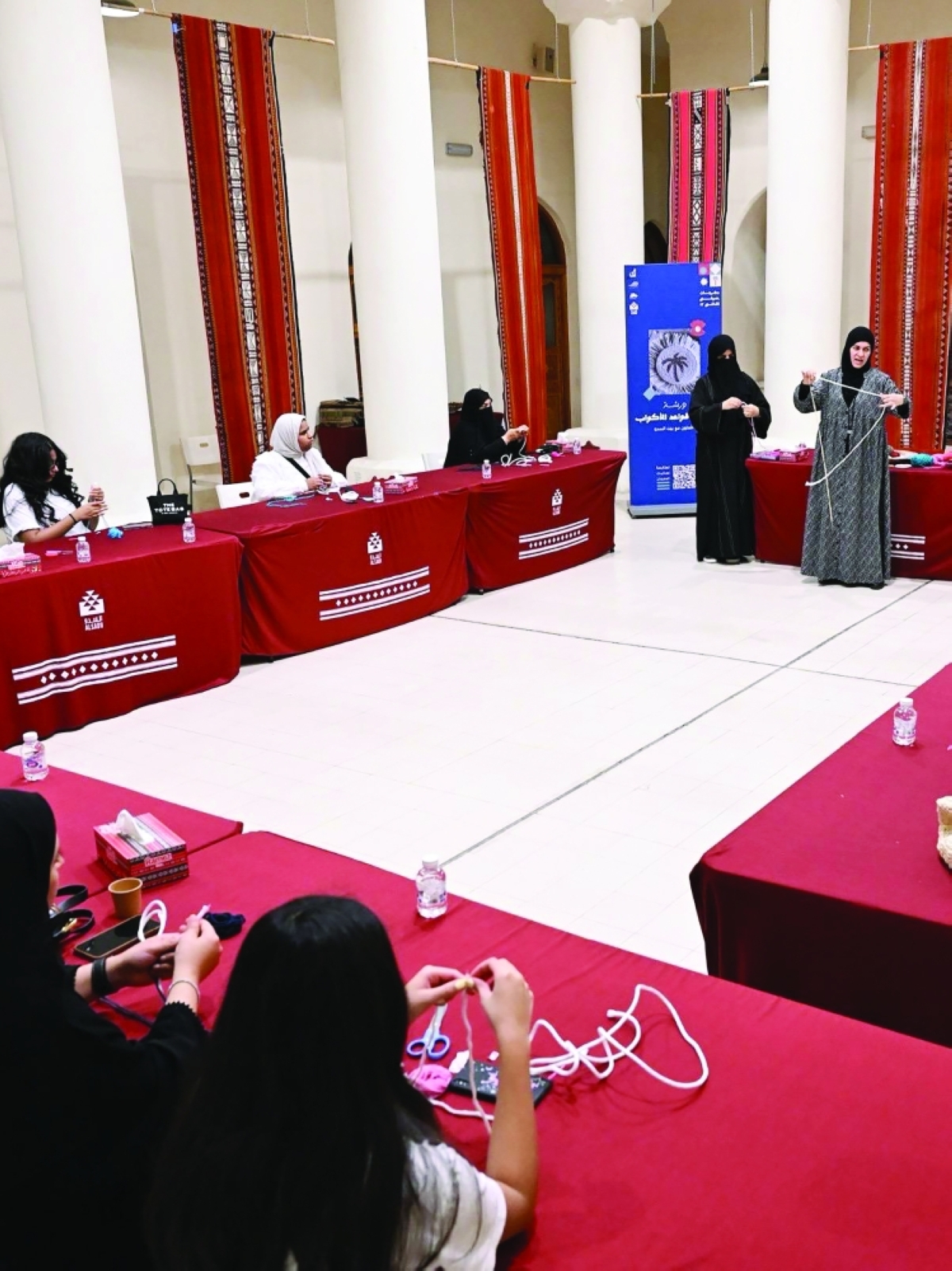 أجواء تفاعلية داخل الورشة