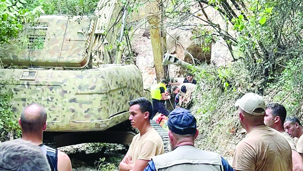 مكان استشهاد عناصر الجيش اللبناني