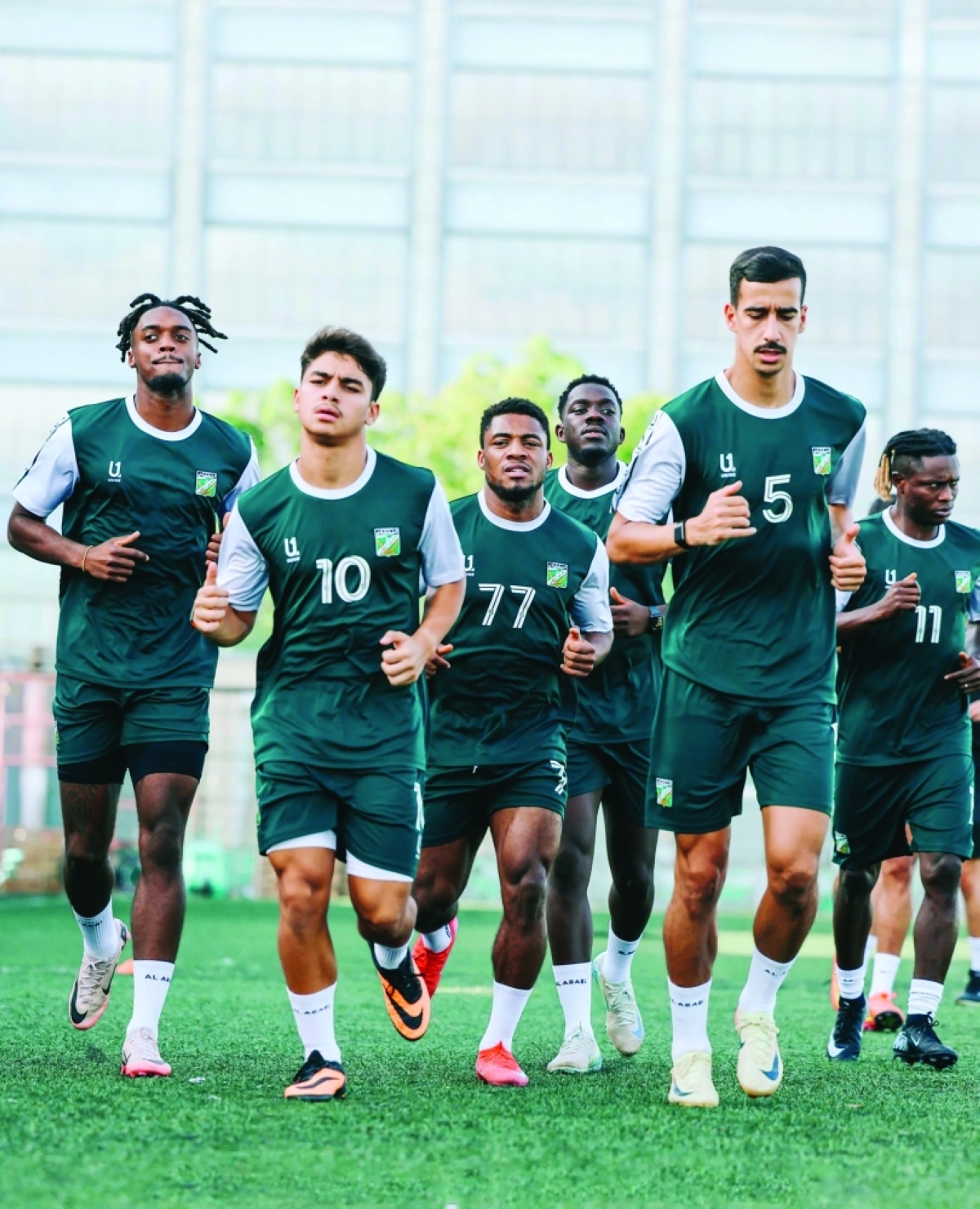 من تدريبات العربي في المالديف أمس    	    (المركز الاعلامي) 