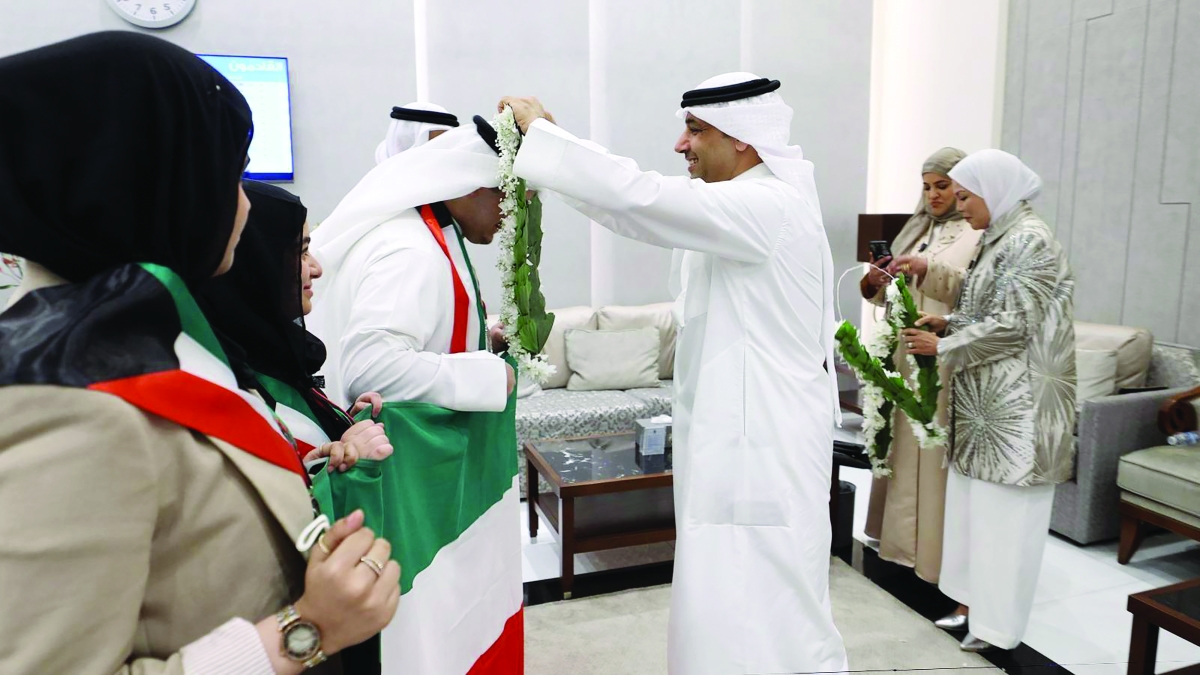 


جانب من استقبال الطلبة 