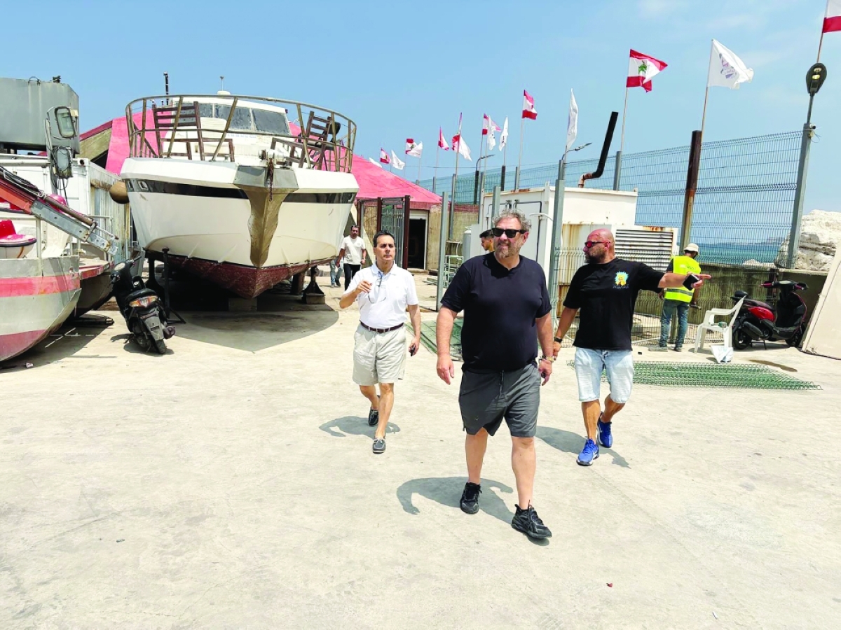 نعمة افرام في مرفأ جونية