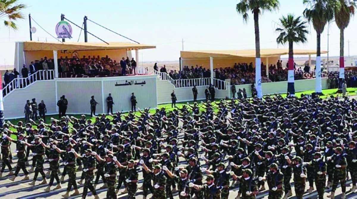 عناصر من «الحشد الشعبي» خلال استعراض عسكري في بغداد (أرشيفية)