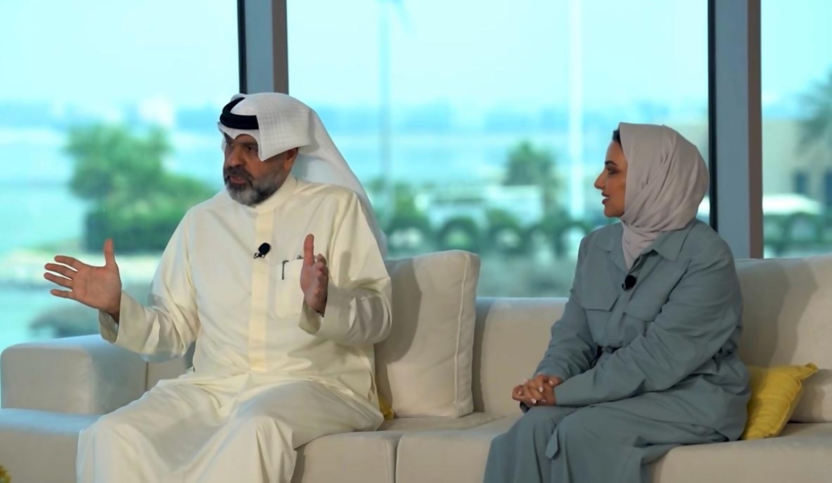 الفهد والدعيج خلال مشاركتهما في البرنامج 