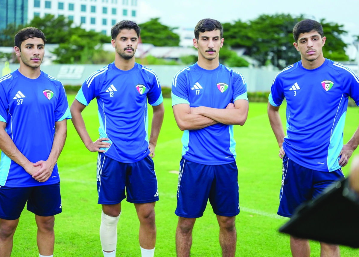 لاعبو منتخب الكويت الأولمبي