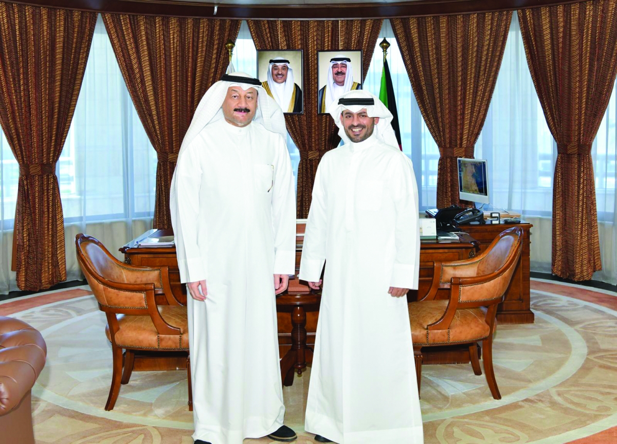 محافظ مبارك الكبير والزميل ناصر الفرحان