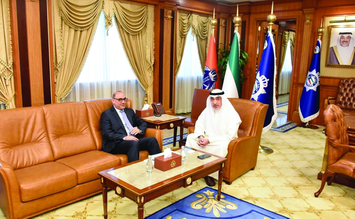 


النائب الأول خلال استقباله السفير العراقي 