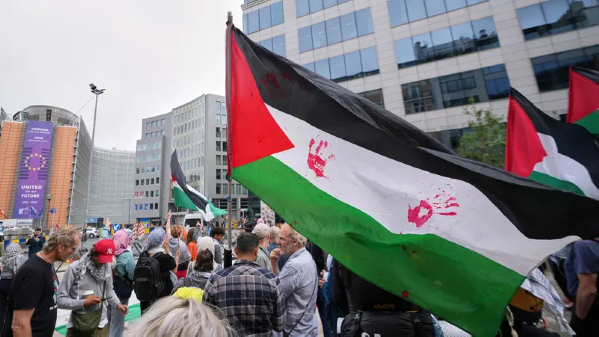 احتجاجات تضامنية مع غزة في بلجيكا  