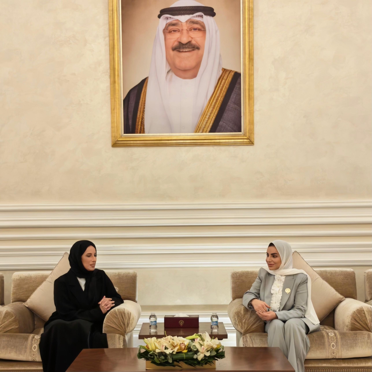 وزيرة الشؤون الاجتماعية تستقبل وزير التنمية الاجتماعية والأسرة القطرية