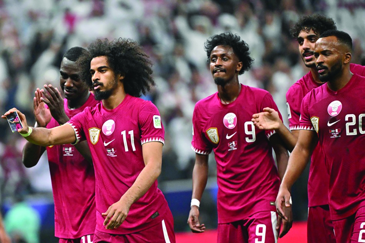 لاعبو منتخب قطر