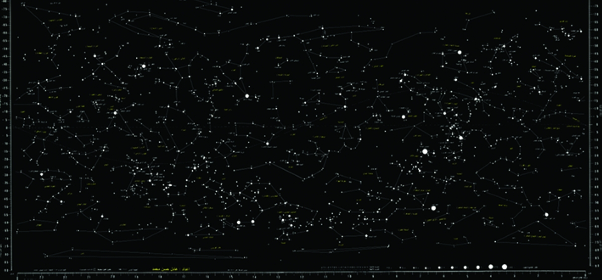 


خريطة تبين النجوم في السماء ومن بينها «سهيل» 
