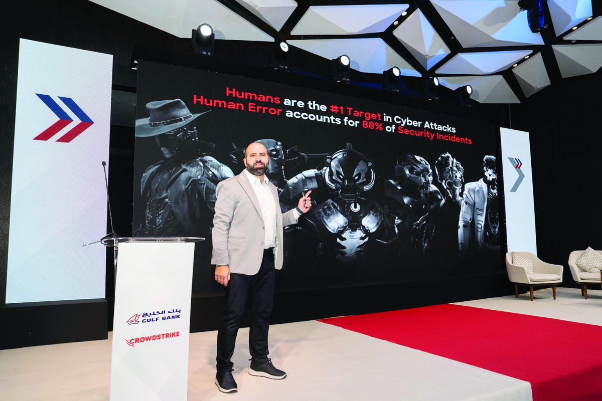 فيليب فرحات ممثل «Crowedstrike» متحدثاً