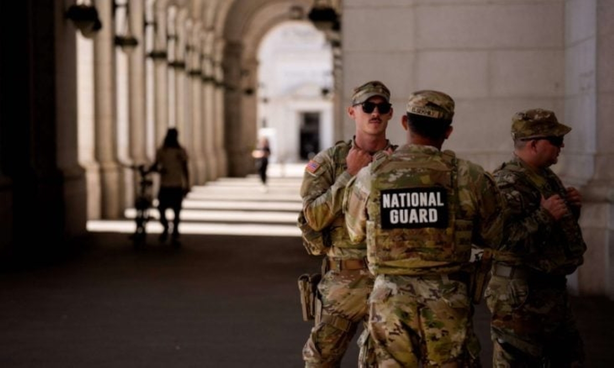 عناصر من الحرس الوطني في واشنطن