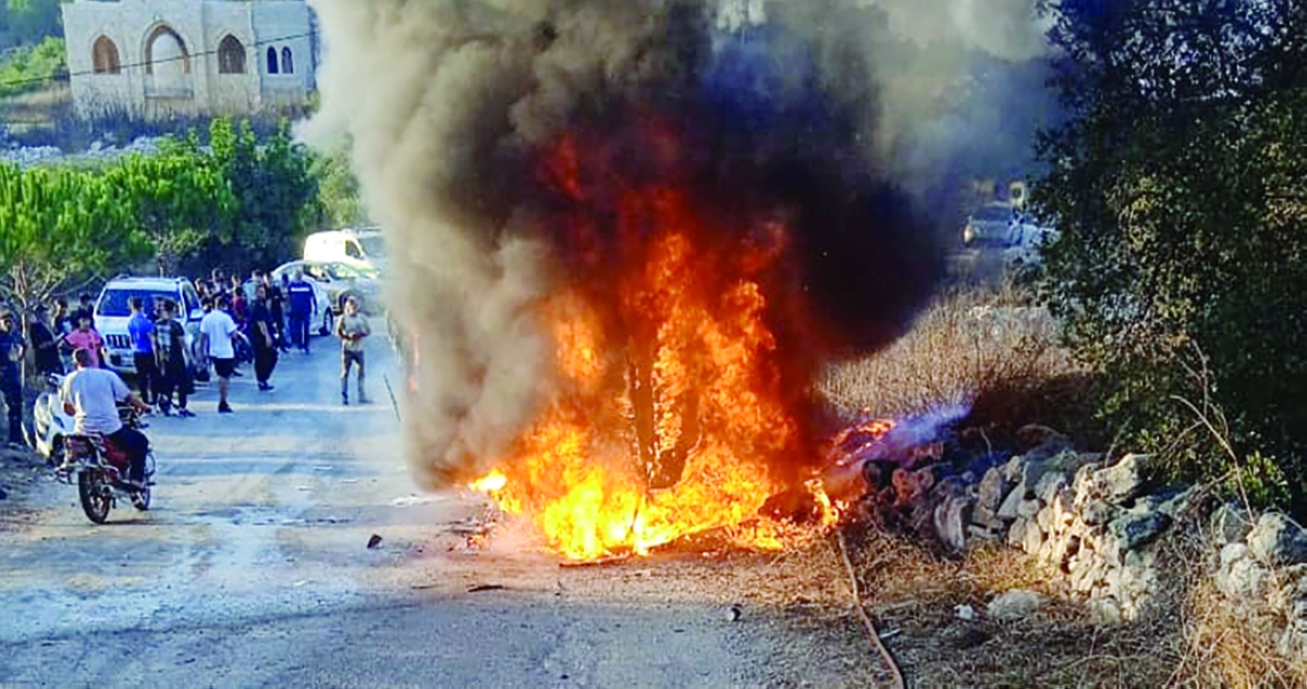 غارة إسرائيلية استهدفت سيارة عند مدخل بلدة ياطر