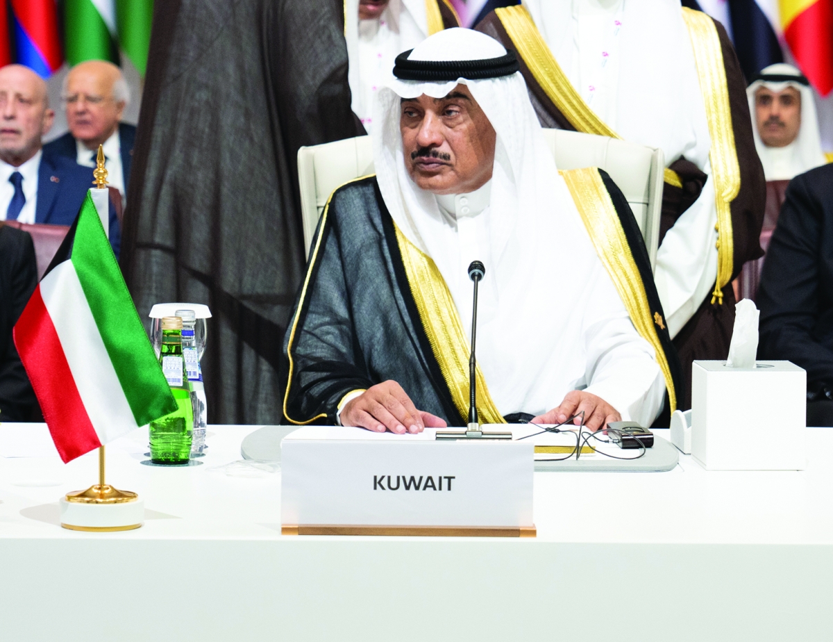 ممثل سمو الأمير يلقي كلمة الكويت 