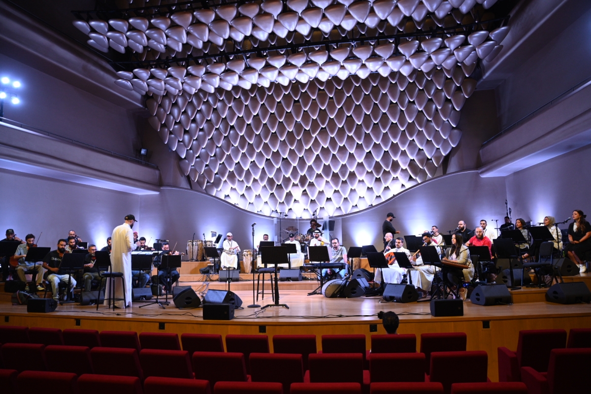 من أجواء البروفة النهائية (تصوير نايف العقلة)