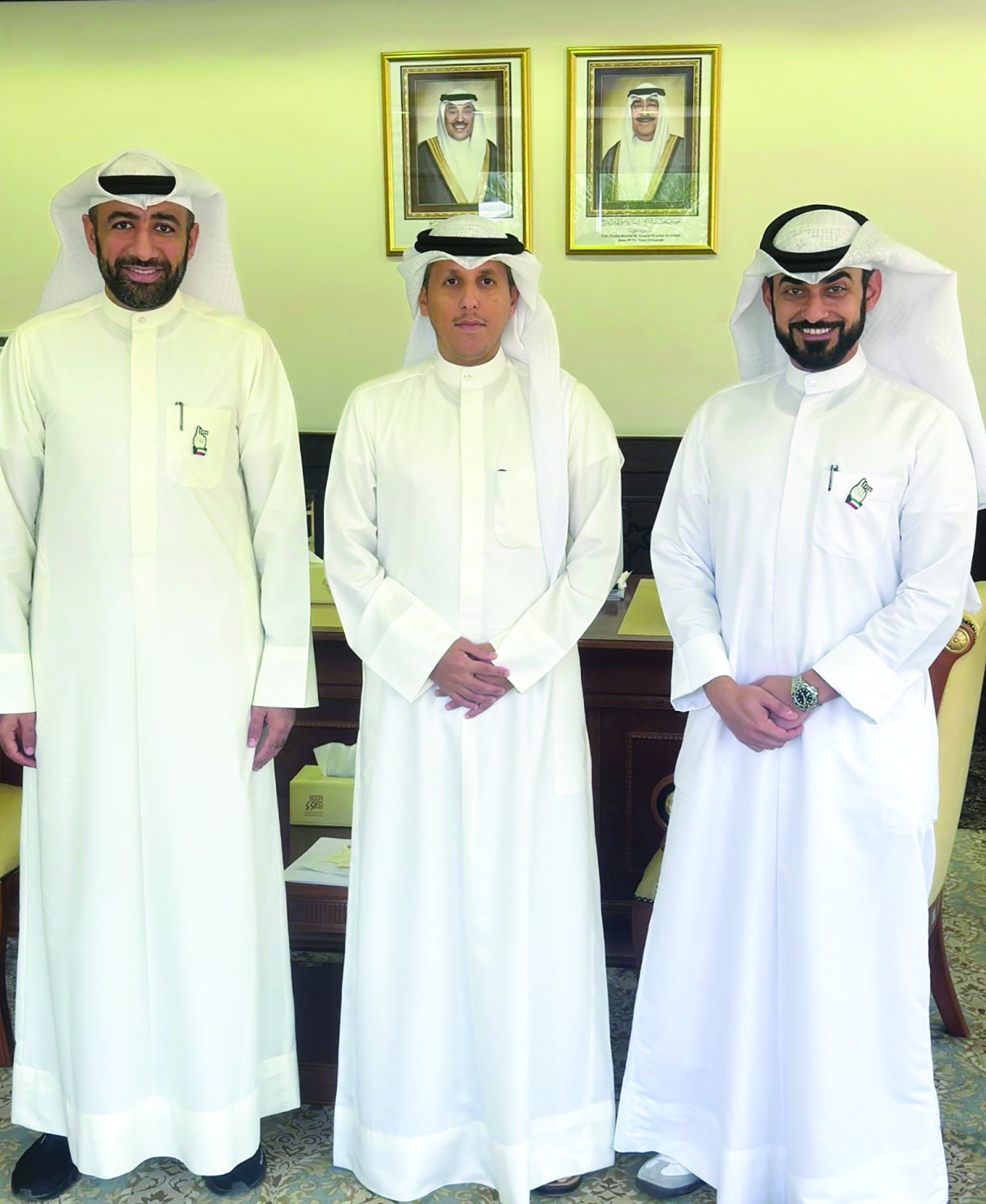 


وزير الشؤون الإسلامية مع وفد اللجنة 