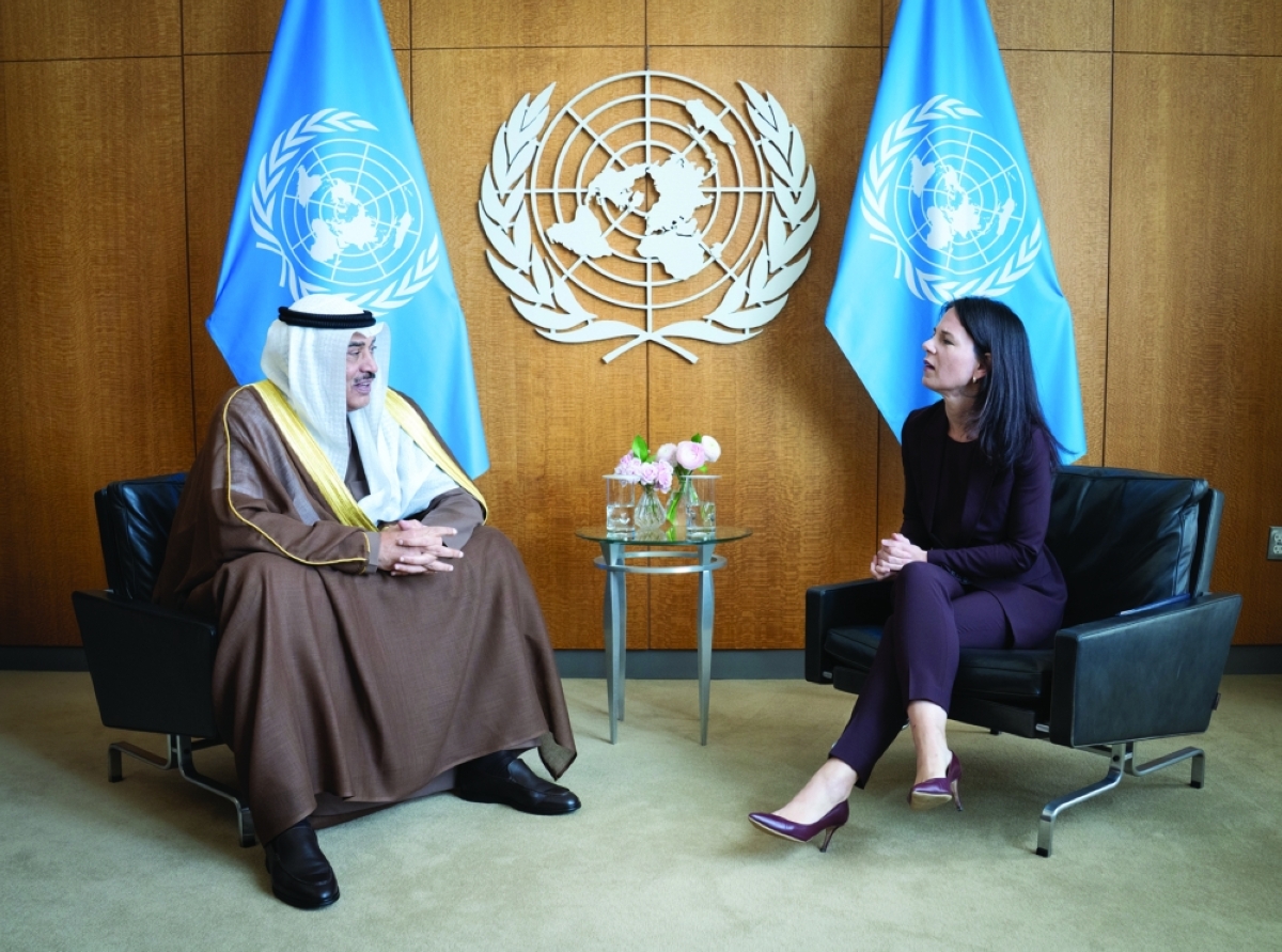 سموه لدى لقائه برئيسة الجمعية العامة للأمم المتحدة