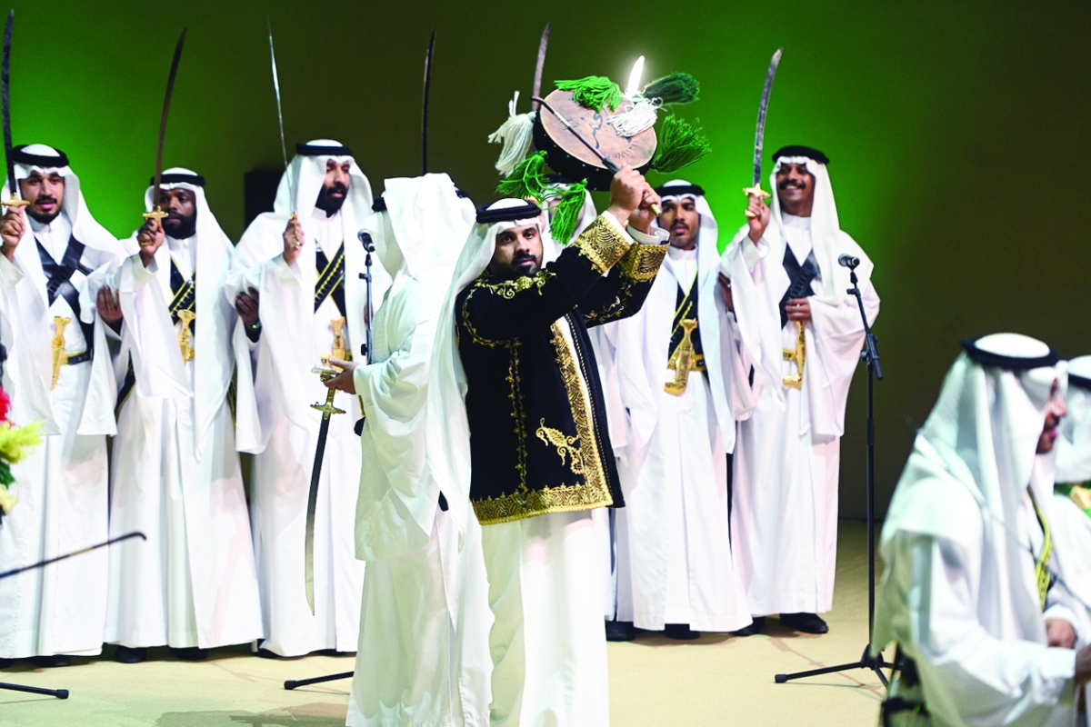 فقرة تراثية خلال الحفل