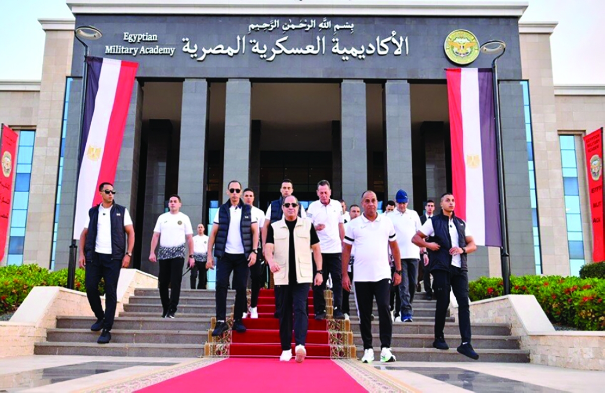 السيسي خلال زيارة للأكاديمية العسكرية في العاصمة الإدارية