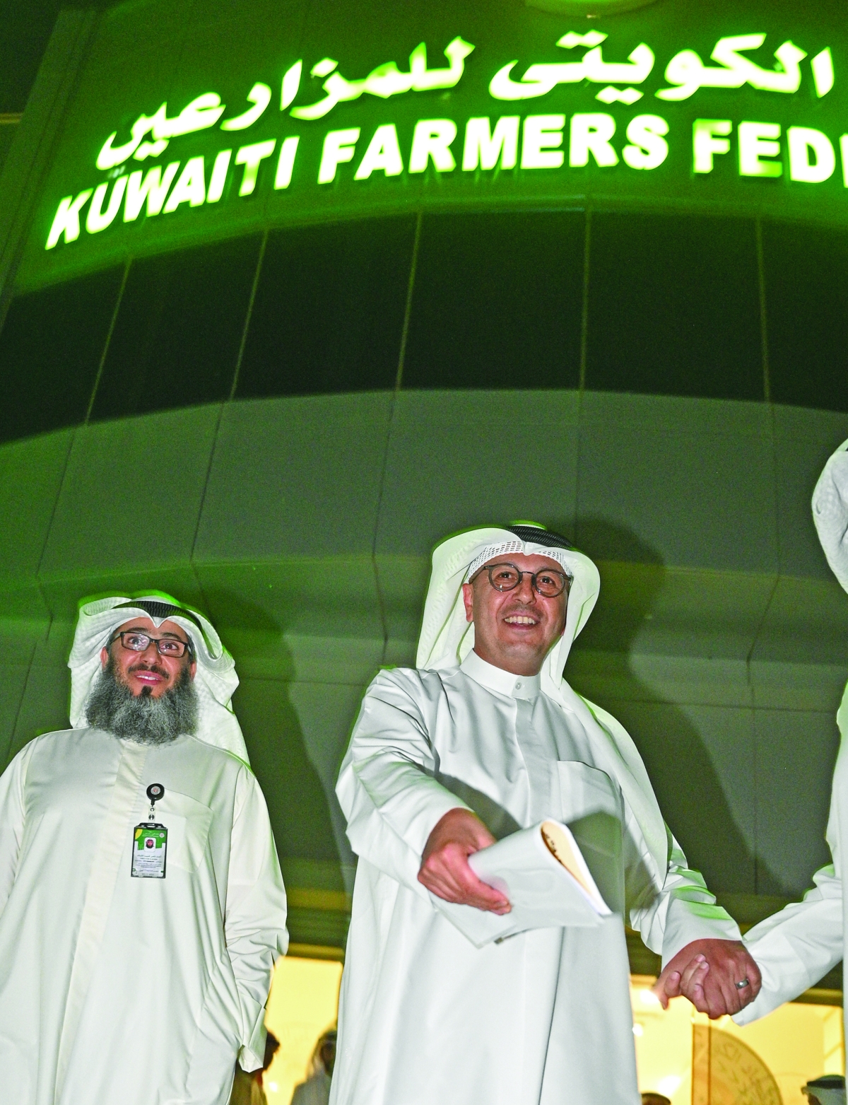 استقبال المخيزيم بمقر اتحاد المزارعين