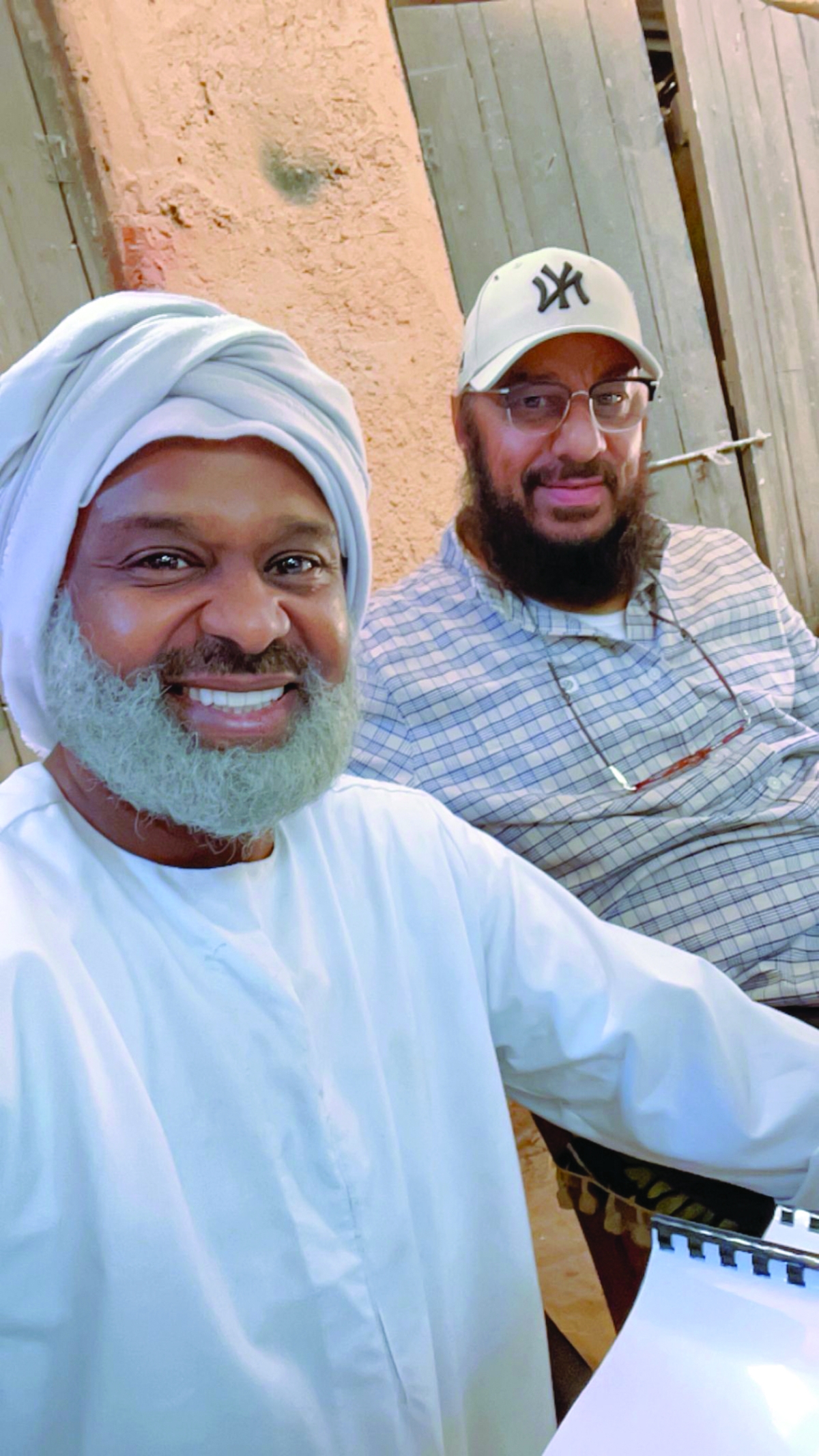 الشامي مع مشاري العميري في كواليس العمل