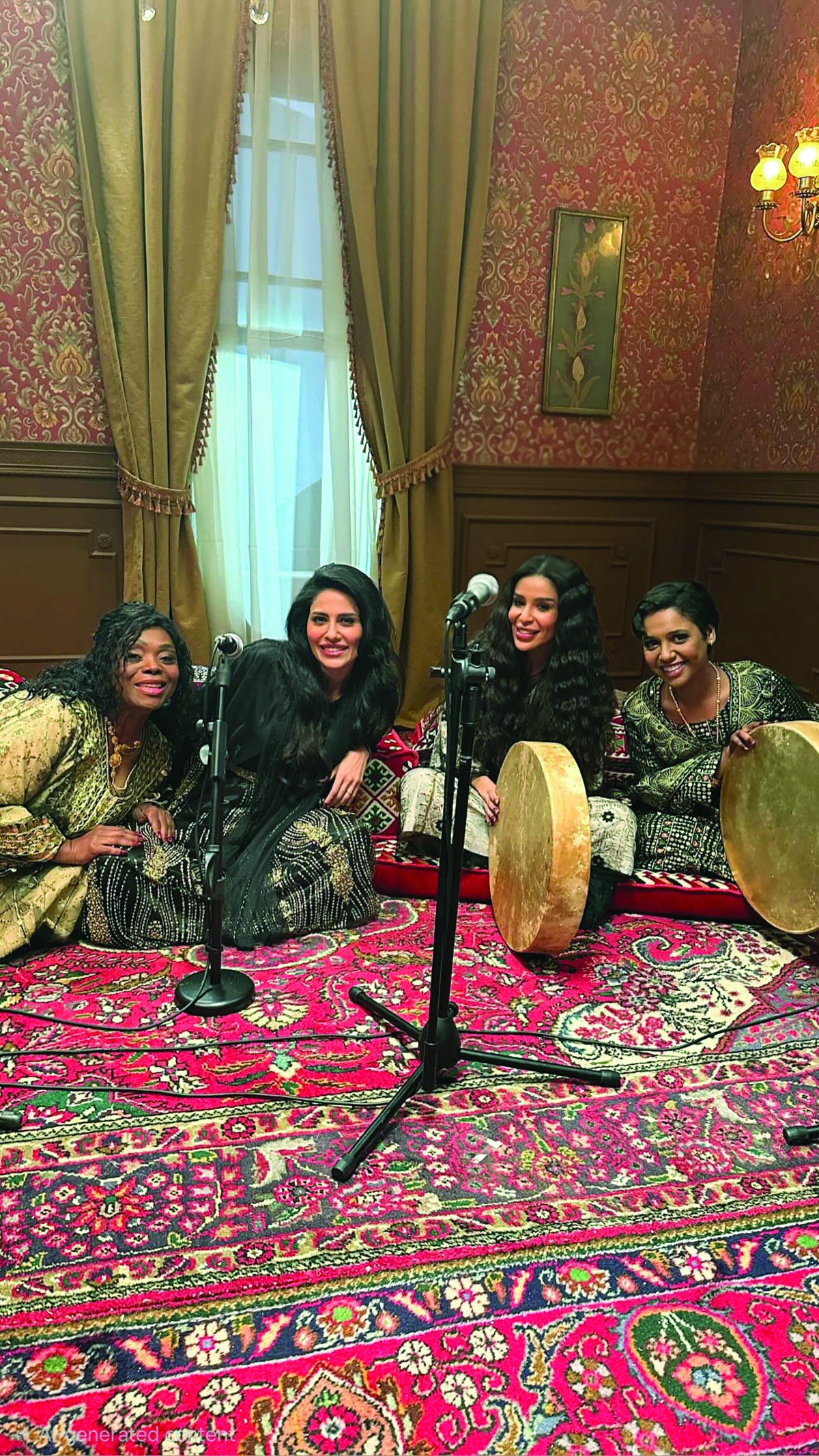 النبهان مع نجمات «عرس الجن» 