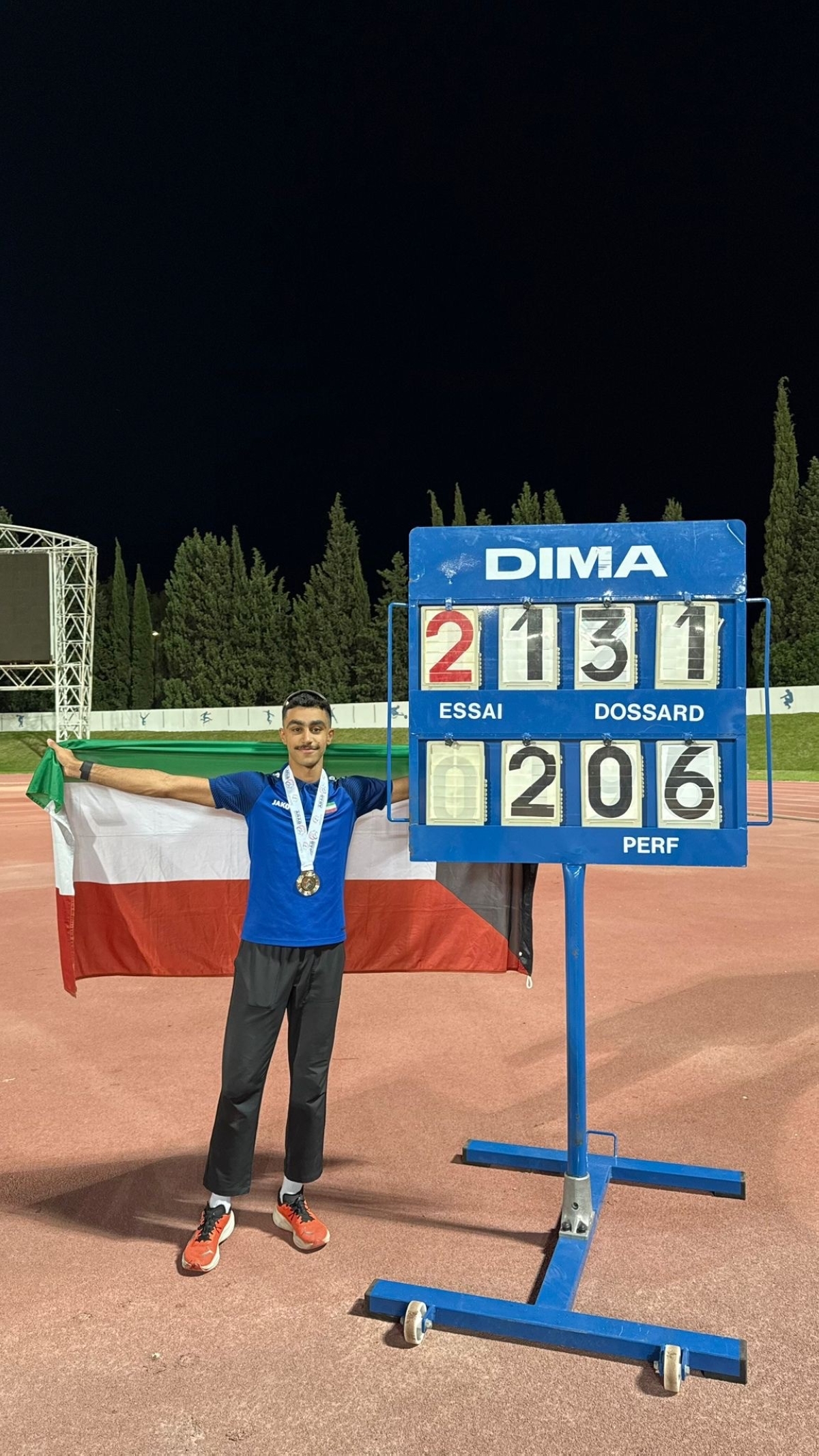 سعد الرشيدي يحقق الميدالية الفضية في سباق 800 متر