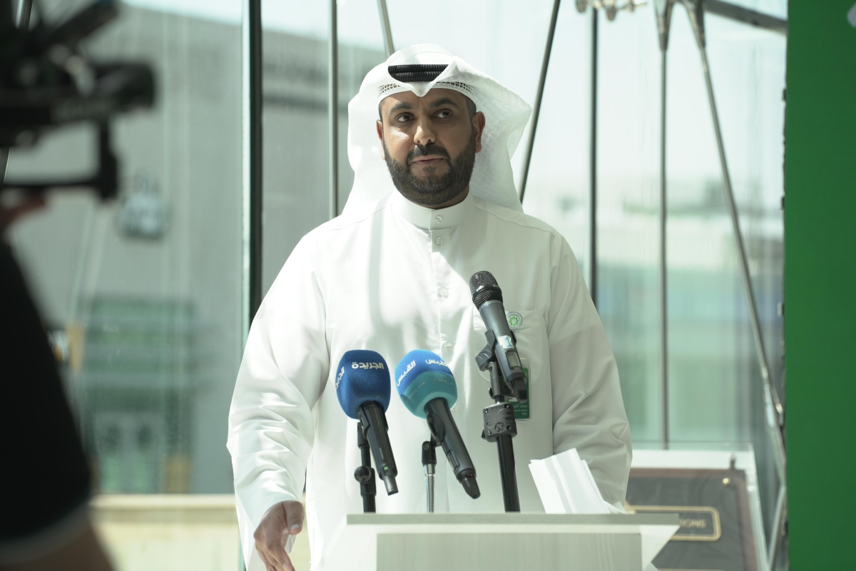 محمد العربيد يلقي كلمته