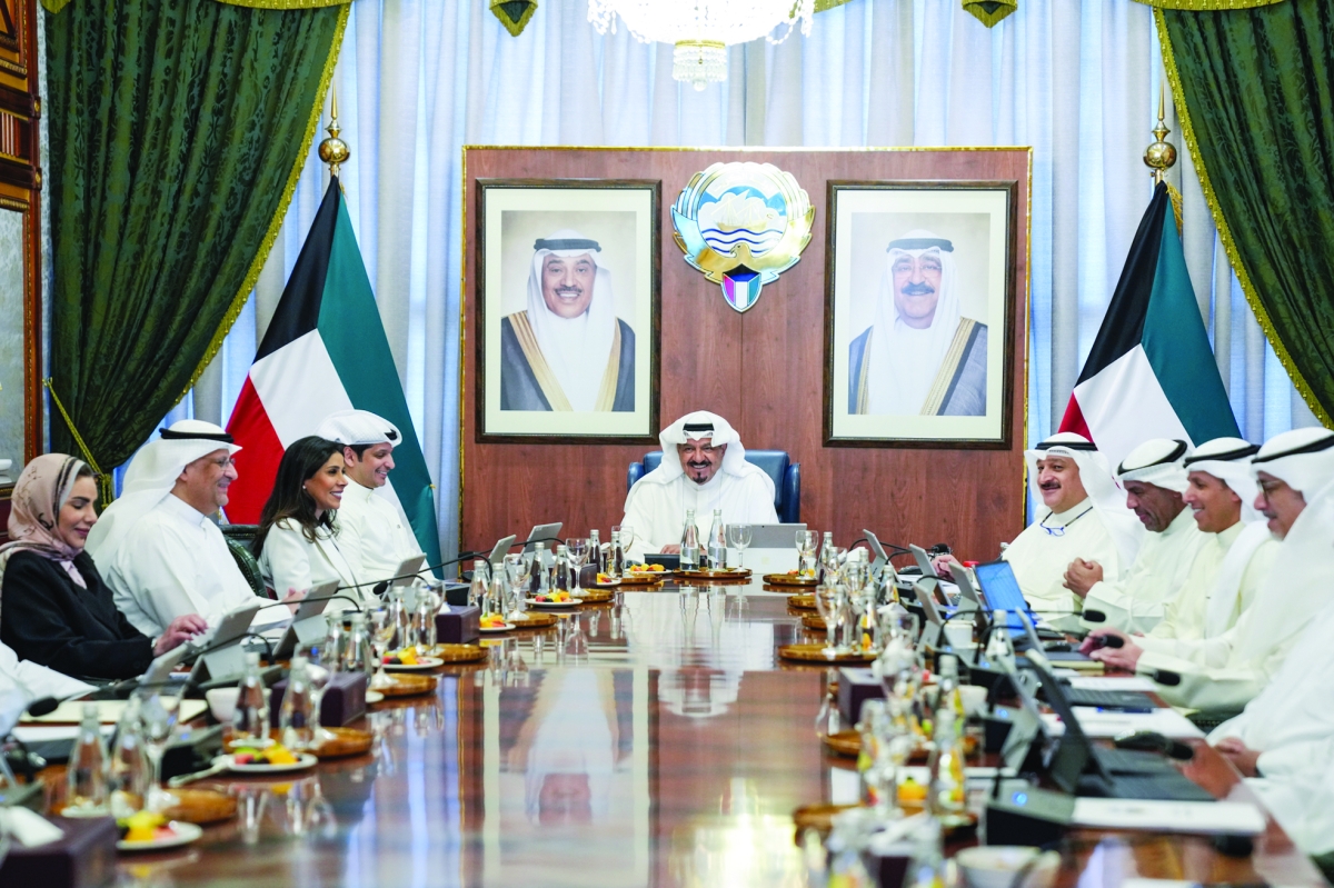 العبدالله مترئساً اجتماع مجلس الوزراء