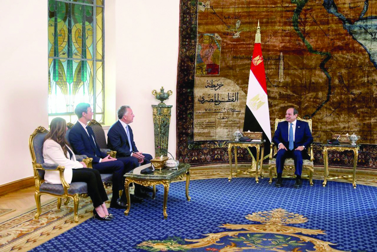 


السيسي مستقبلاً ويتكوف وكوشنر في القاهرة 