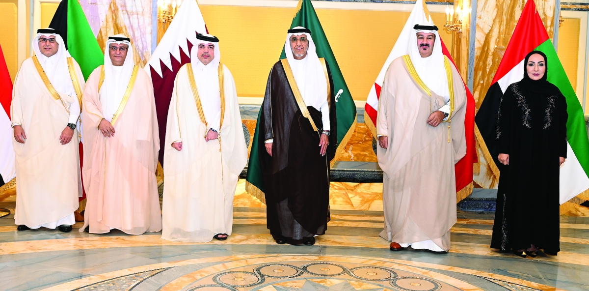 


ممثلو دول مجلس التعاون الخليجي في الاجتماع 	 (تصوير سعود سالم) 