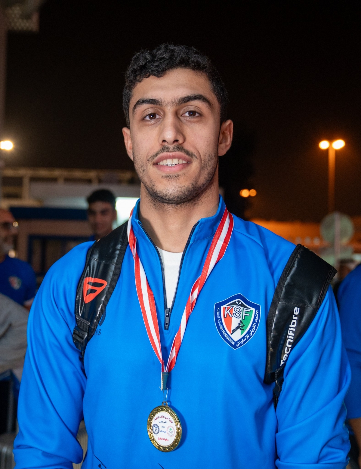 لاعب منتخب الكويت للاسكواش بدر المغربي 