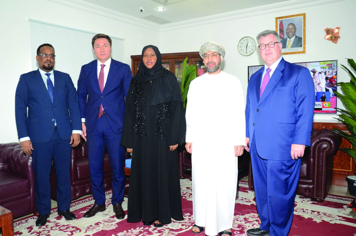 سفراء أثيوبيا وكازاخستان وكينيا والقائم بالأعمال الأميركي