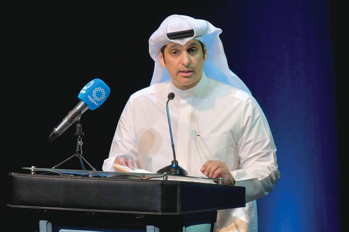 وزير الإعلام متحدثاً 