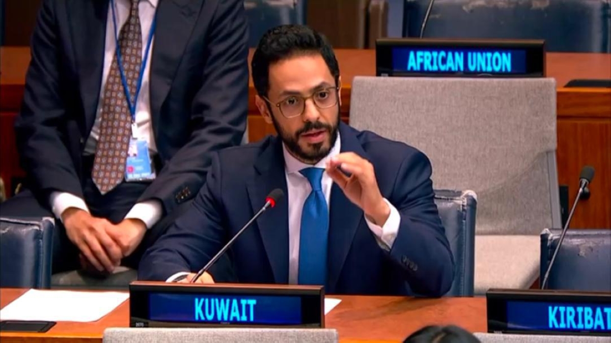 السكرتير ثاني بوفد الكويت لدى الأمم المتحدة فهد العجمي
