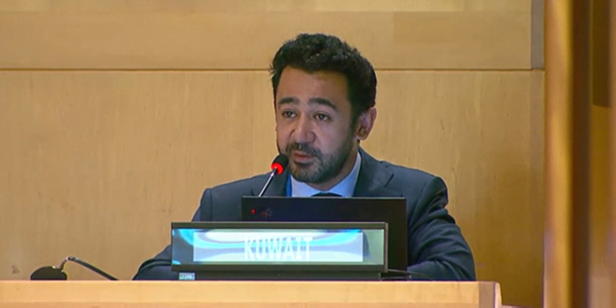 السكرتير ثاني بوفد الكويت في الأمم المتحدة جاسم العامري