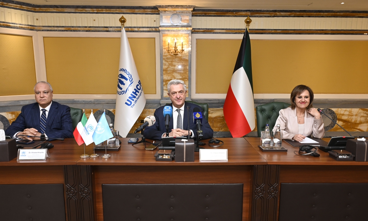 غراندي في مؤتمره الصحافي (تصوير سعود سالم)