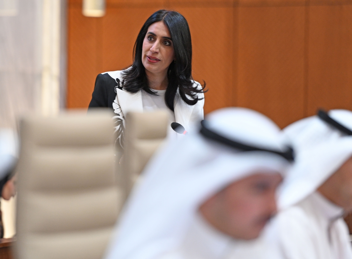 فرح الرومي متحدثة خلال الجلسة عن كود الكويت لإمكانية الوصول