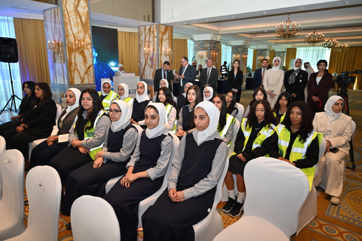 الطالبات المشاركات في مبادرة سقيا الغد