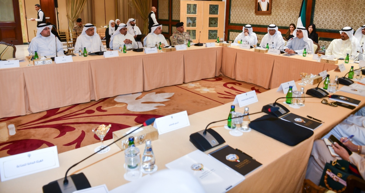 جانب من الاجتماع التنسيقي في وزارة الخارجية 