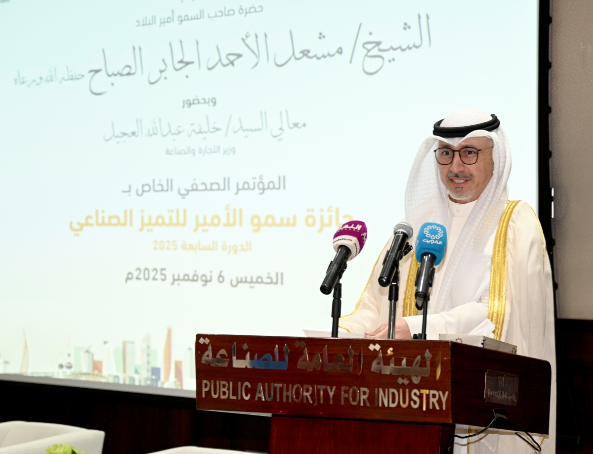 العجيل في المؤتمر الصحافي الخاص بالإعلان عن انطلاق الجائزة
(تصوير نايف العقلة)