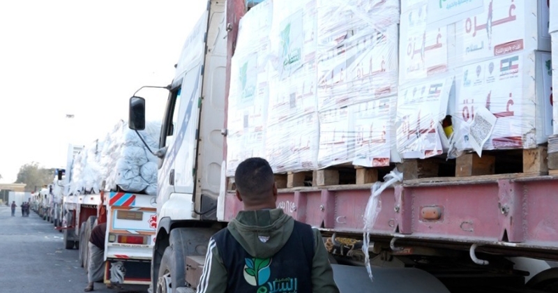 «السلام الإنسانية» تُدخل دفعة جديدة من المساعدات إلى غزة