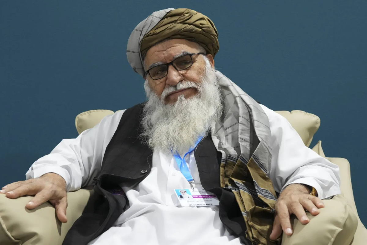 رئيس وكالة حماية البيئة الأفغانية خلال مشاركته في «COP29» العام الماضي
