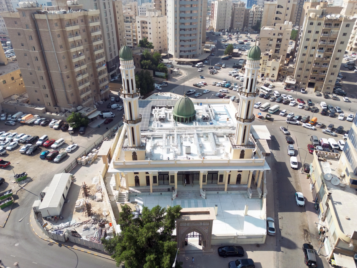 لقطة جوية للمسجد 