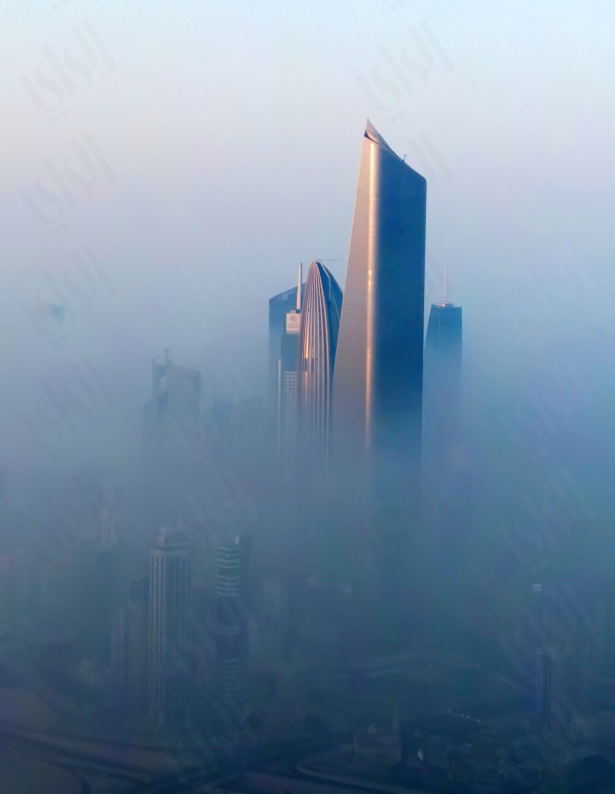 الضباب في الكويت (تصوير: أسعد عبدالله)