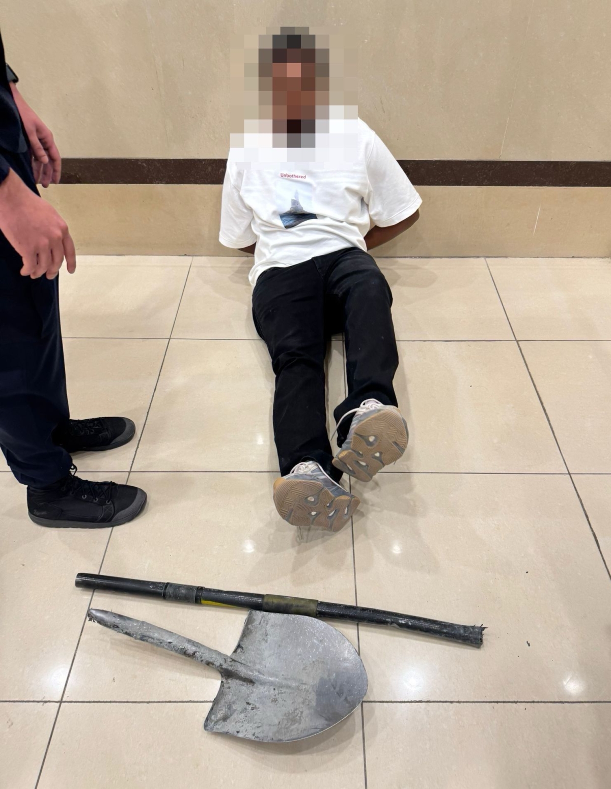 المتهم بعد ضبطه